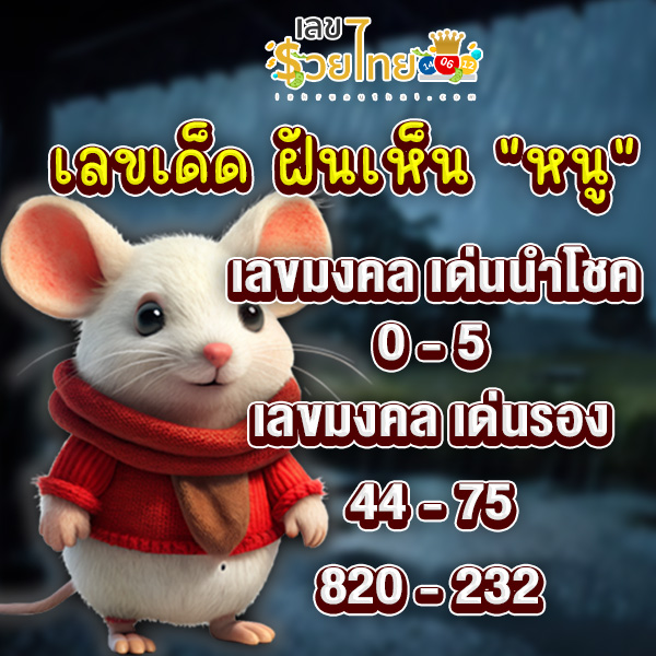 เห็นหนูตีเป็นเลขอะไร-"What number did you see"