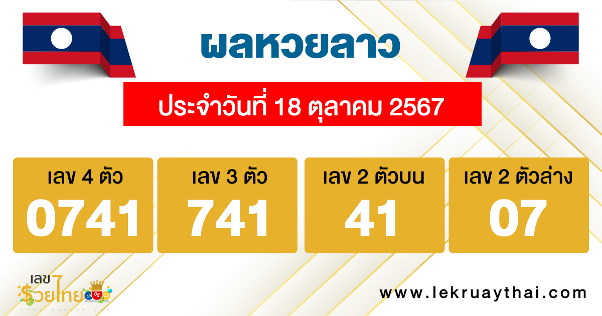 ผลหวยลาว "laos lottery results"
