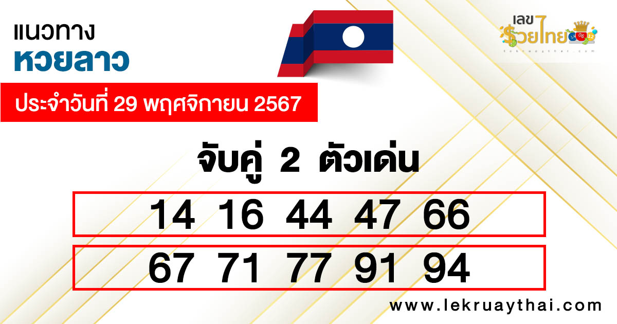 หวยลาวออกวันนี้ สด -"Lao lottery is out today live"