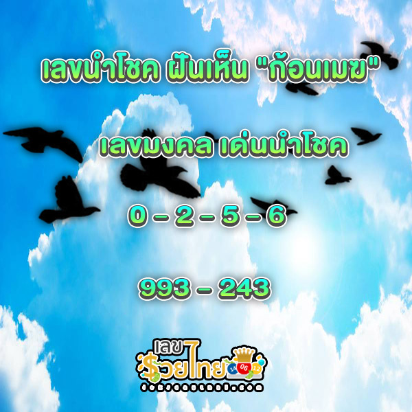 ฝันเห็นก้อนเมฆสี ดํา - "Dreaming of black clouds"