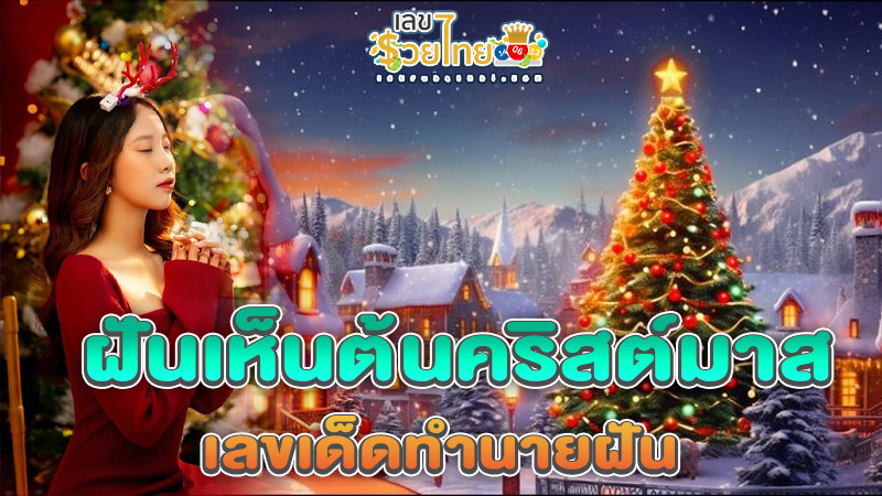 เลขเด็ดฝันเห็นต้นคริสต์มาส-"Lucky numbers for dreaming about seeing a Christmas tree"