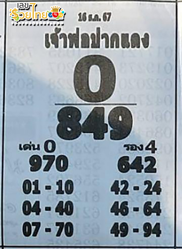 เจ้าพ่อปากแดง 16 12 67 -"The red-lipped godfather"