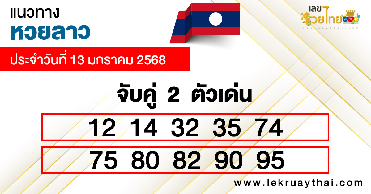 แนวทางหวยลาววันนี้ 4 ตัว -"Lao lottery guide today 4 numbers"