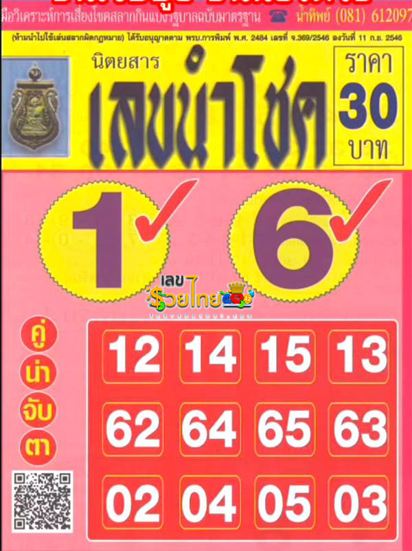 เลขนำโชค 1 02 68-"Lucky number 1 02 68"