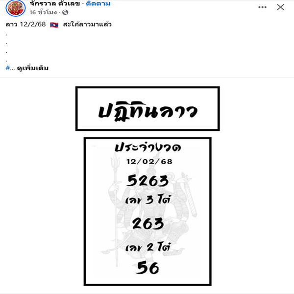 รูปภาพแนวทางเลขเด็ดหวยลาวซุปเปอร์ของ heng99