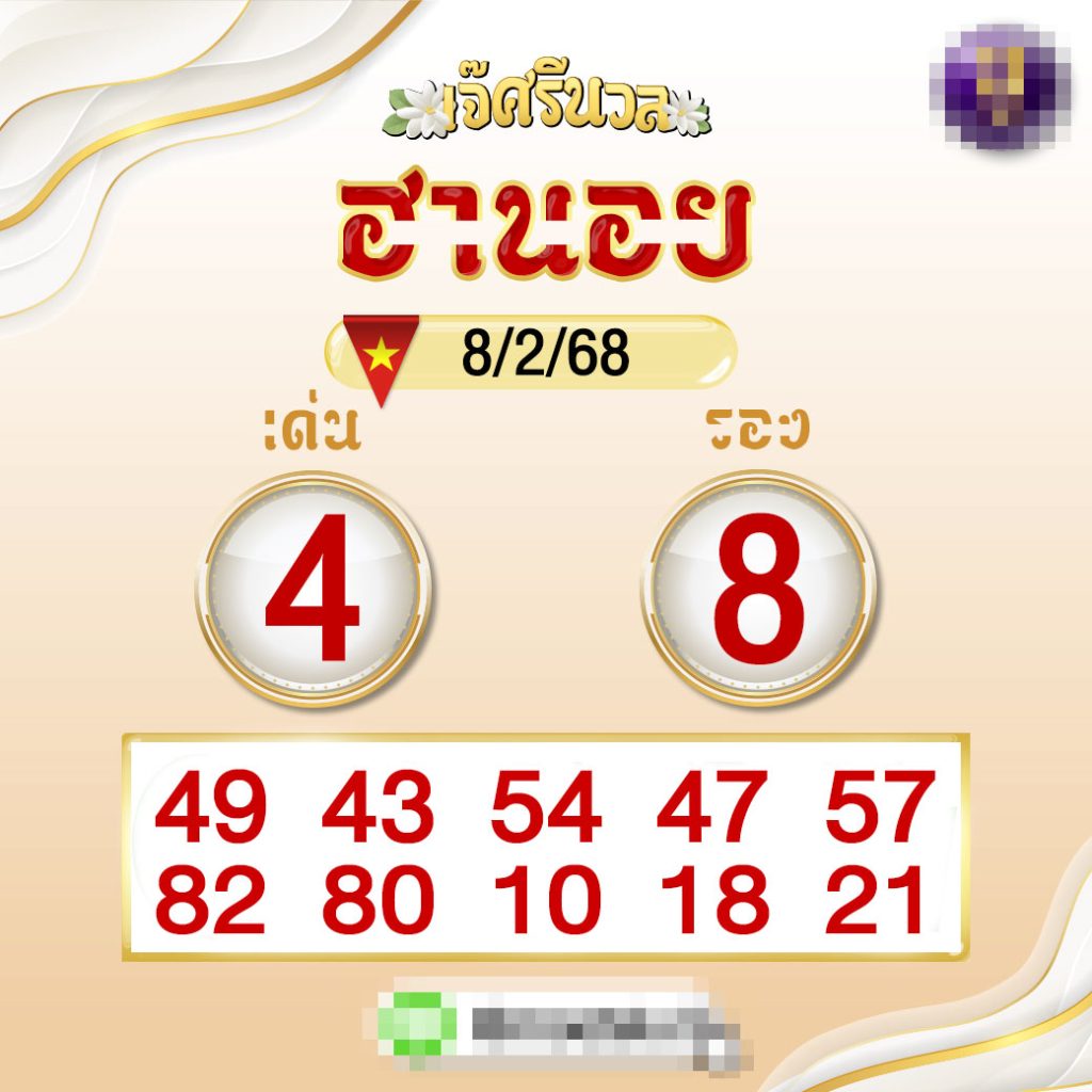 รูปภาพเลขแนวทางหวยจากเจ๊ศรีนวลของ heng99