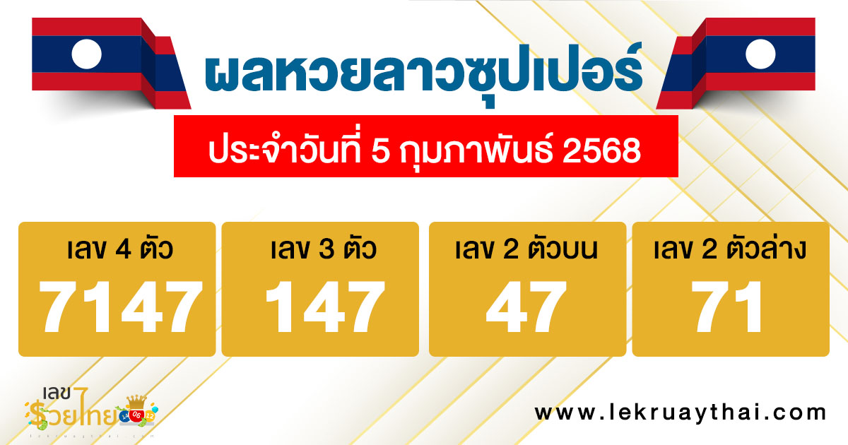 รูปภาพผลหวยลาวซุปเปอร์ของ heng99
