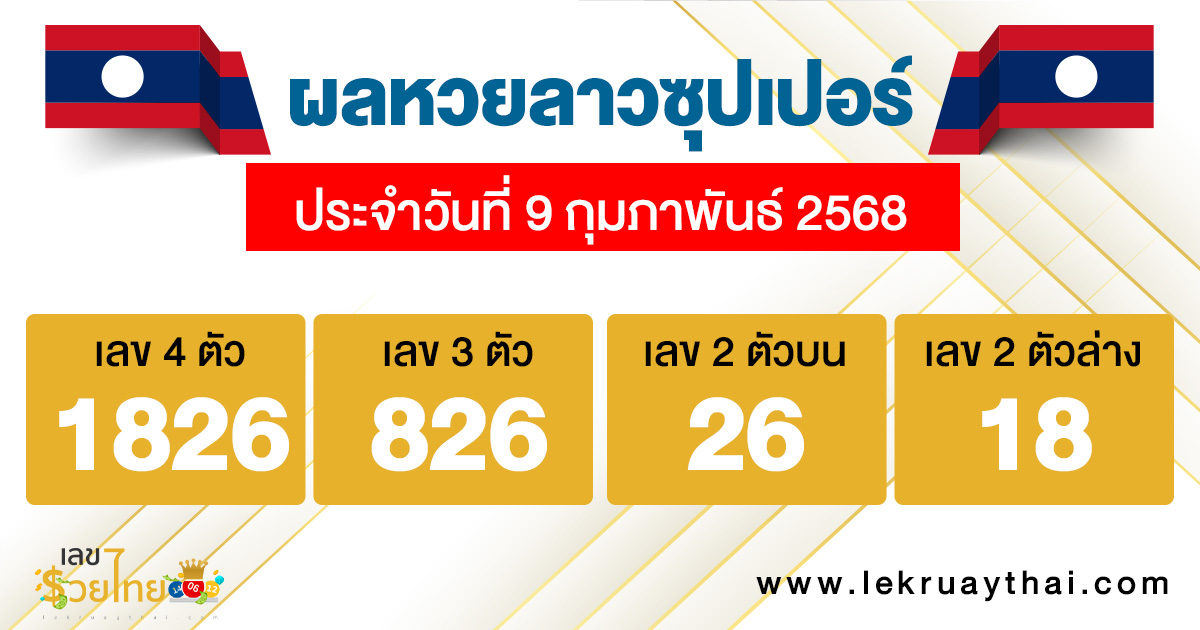 รูปภาพผลหวยลาวซุปเปอร์ของ heng99