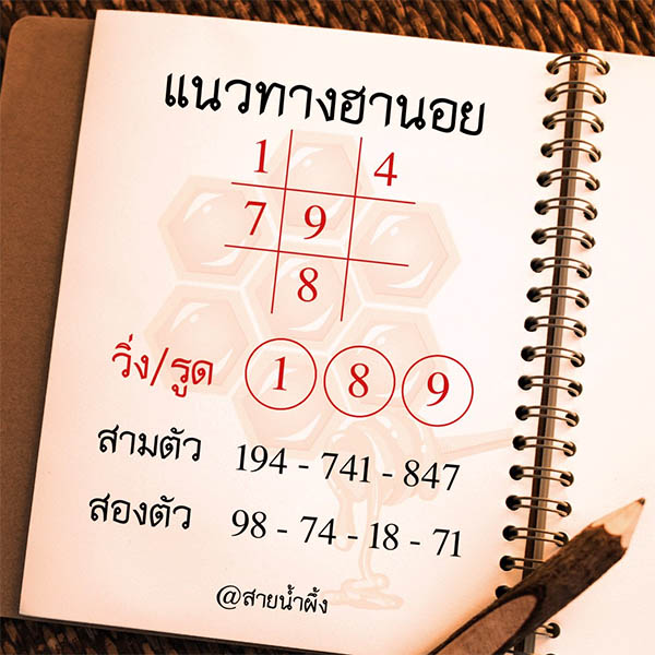 รูปภาพแนวทางหวยฮานอยแม่น ๆวันนี้ของ lekdedonline