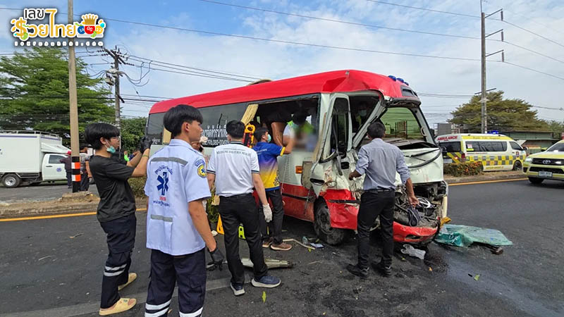 รูปภาพอุบัติเหตุรถบัสโดยสาร เส้นทางอุบล-นาจะหลวยของ heng99