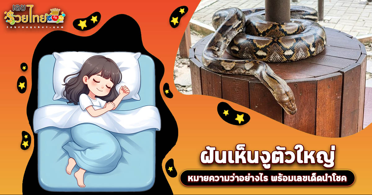 ฝันงูตัวใหญ่ คือโชคลาภใช่หรือไม่? เปิดคำทำนายสุดแม่น พร้อมเลขเด็ดงวดนี้!