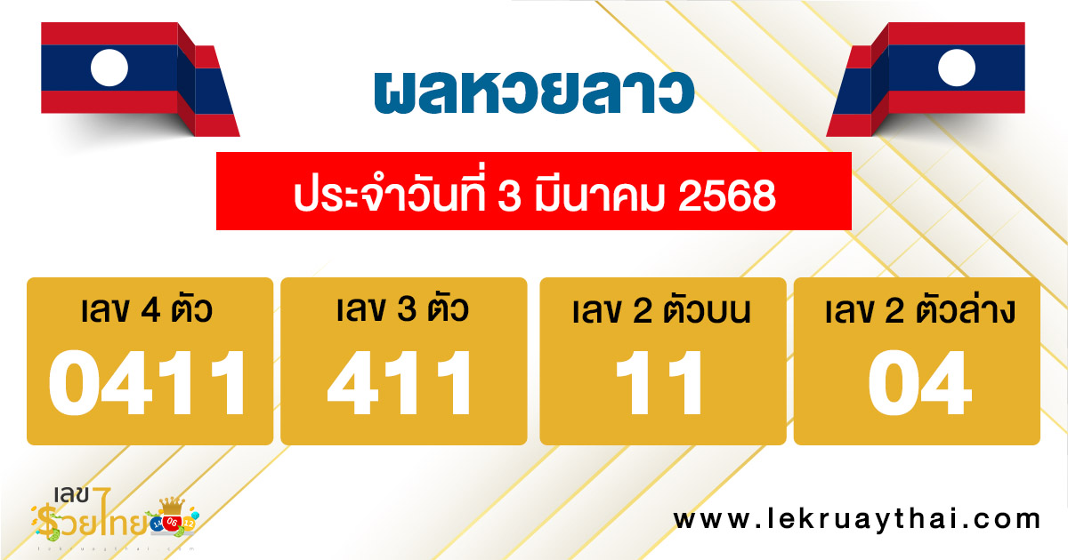 รูปภาพผลหวยลาววันนี้ของ lekdedonline