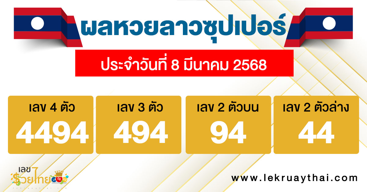รูปภาพผลหวยลาวซุปเปอร์ของ heng99