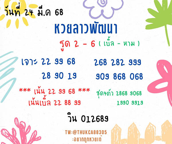 รูปภาพเลขเด็ดหวยลาววันนี้ของ lekdedonline