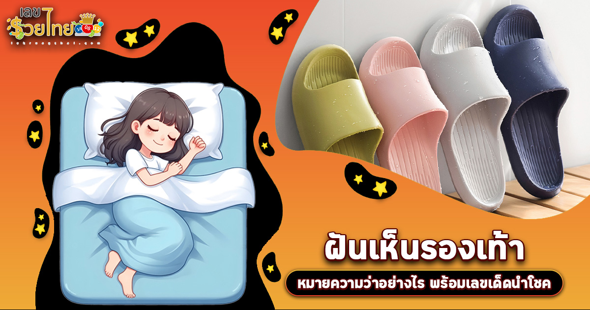 ฝันรองเท้า  ทำนายฝันตีความว่าอะไร จะเป็นฝันดีหรือร้าย  พร้อมเลขเด็ด แม่นๆ ที่เกี่ยวกับความฝัน