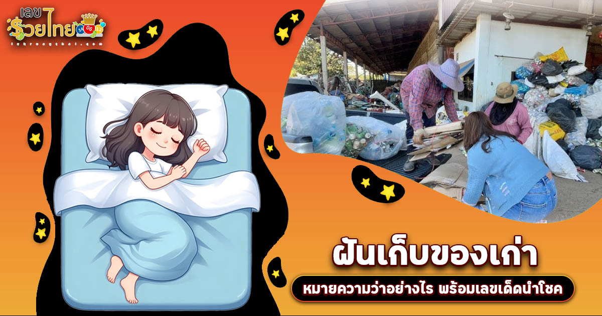 ฝันเก็บของเก่า สัญญาณแห่งโอกาสที่ไม่ควรมองข้าม! ทำนายฝันบอกความหมาย พร้อมเลขเด็ดนำโชค