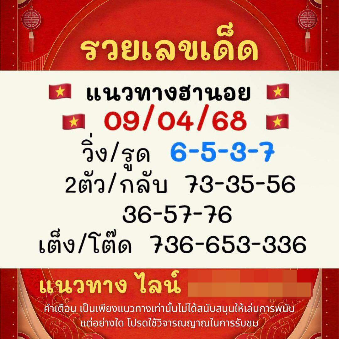 รูปภาพเลขเด็ดหวยฮานอยของ heng99