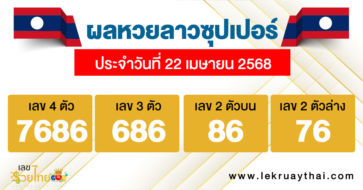 รูปภาพผลหวยลาวซุปเปอร์ของ lekdedonline