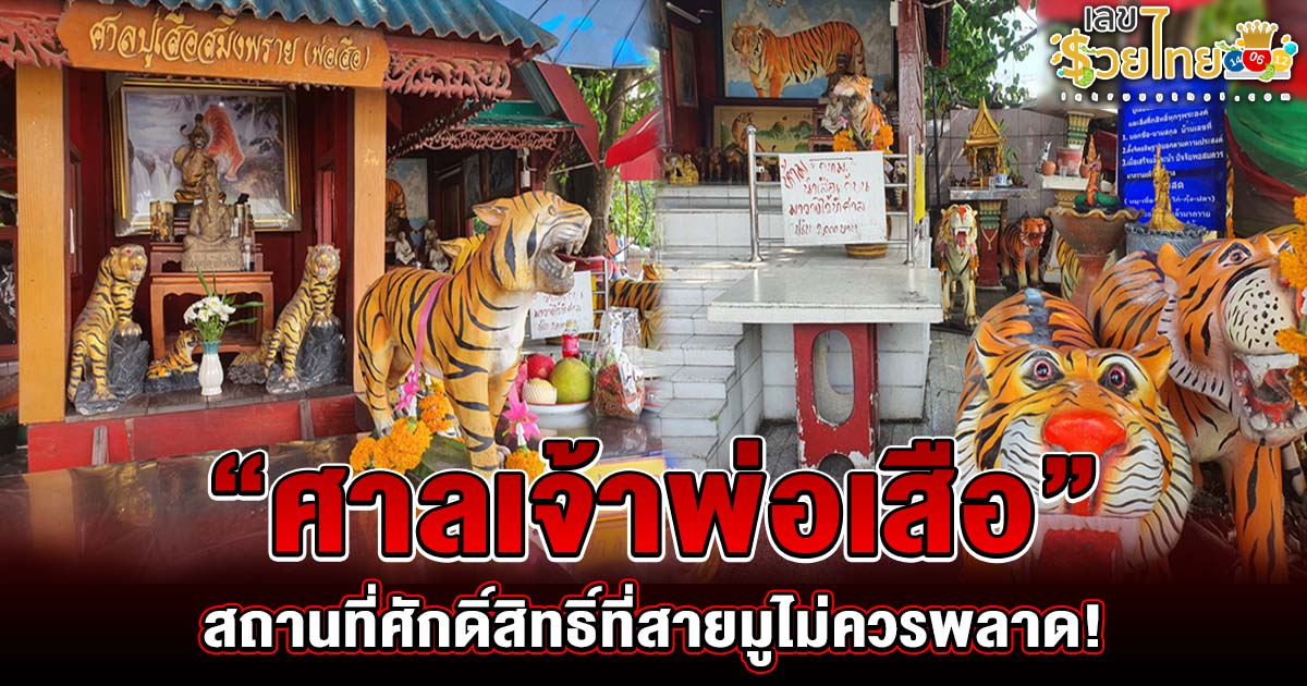 เปิดสถานที่ศักดิ์สิทธิ์ที่สายมูไม่ควรพลาด! ศาลเจ้าพ่อเสือ จุดพลังศรัทธา ขอพร ขอหวย เสริมโชคลาภ เสริมชีวิตให้ปัง!