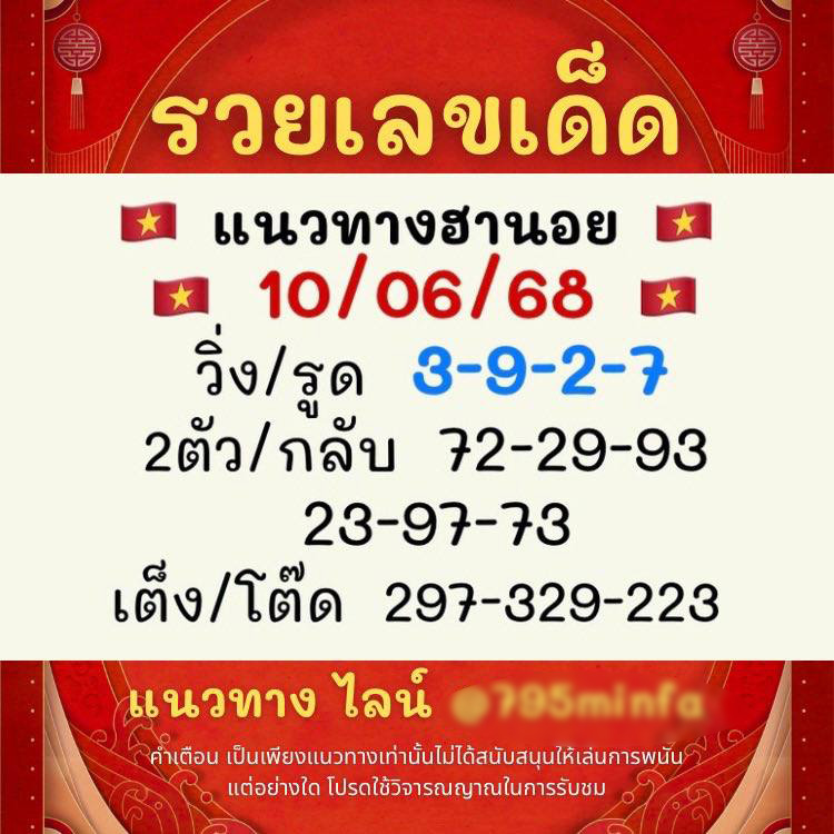 รูปภาพแนวทางฮานอยรวยเลขเด็ดของ heng99