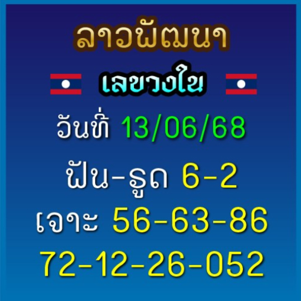 รูปภาพเลขเด็ดหวยลาววันนี้ของ lekdedonline