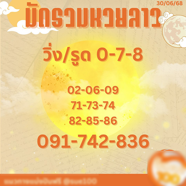 รูปภาพเลขเด็ดหวยลาวของ lekdedonline
