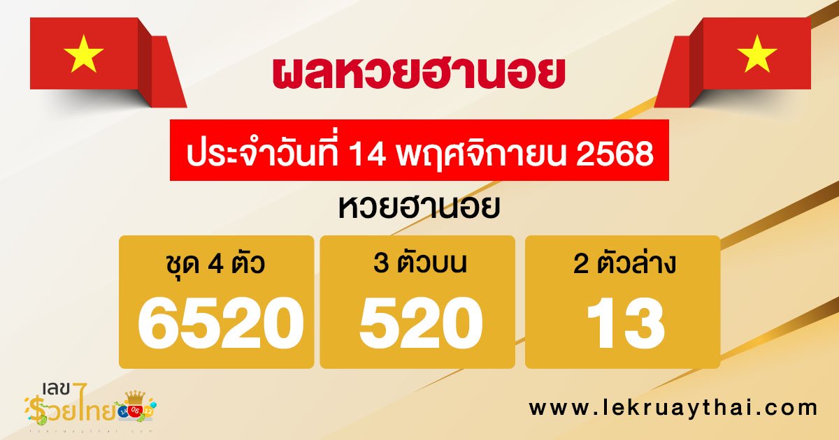 รูปภาพผลหวยฮานอยวันนี้ของ heng99